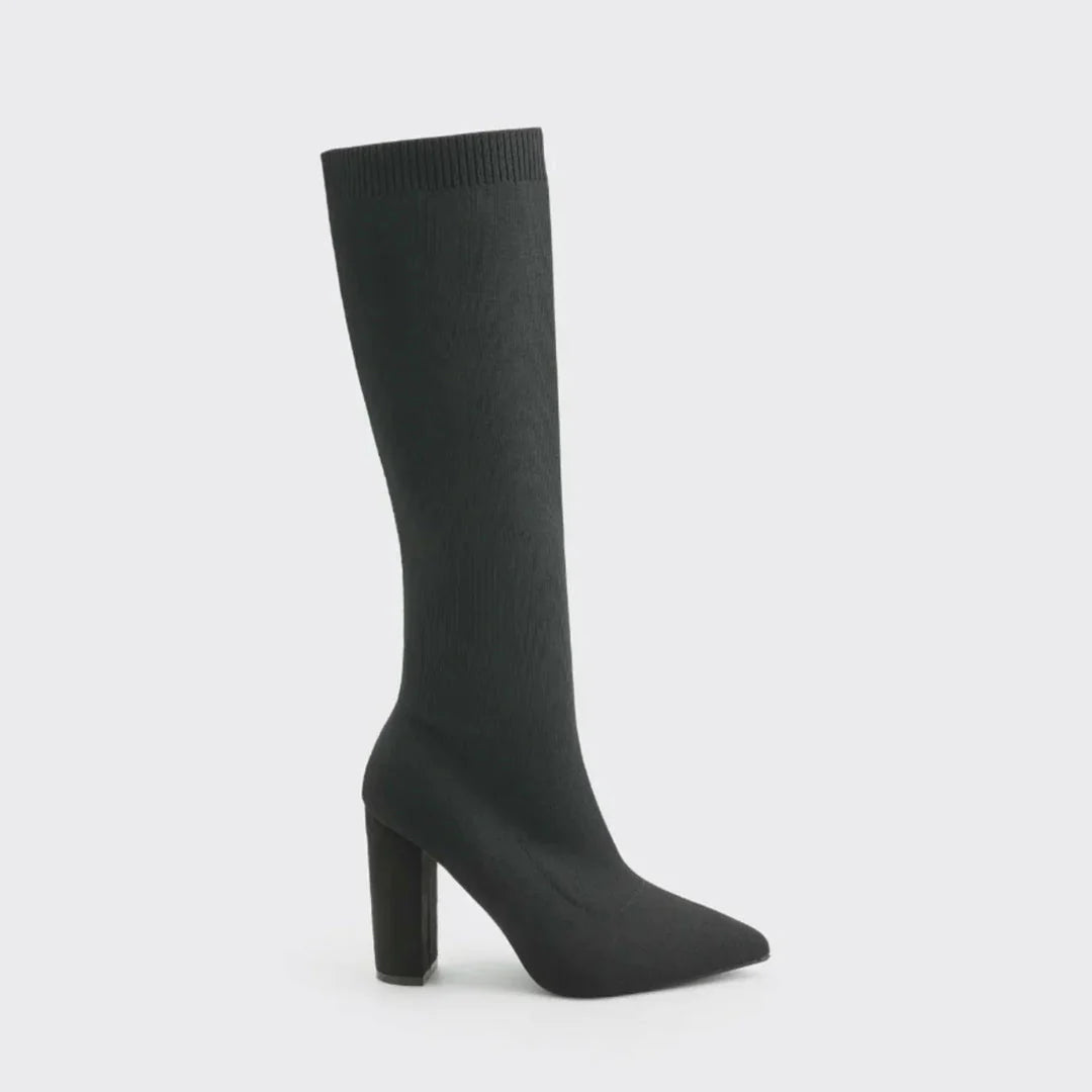 Charlotte | Winter Knee-High Boots with Sleek High Heels