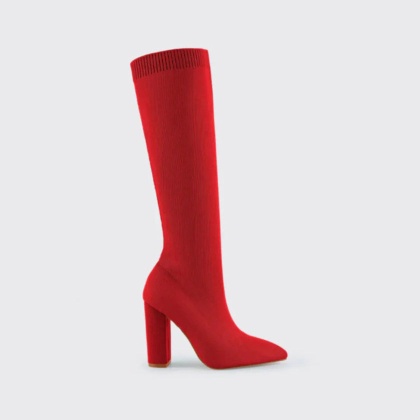 Charlotte | Winter Knee-High Boots with Sleek High Heels
