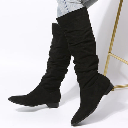 Alice | Slouchy Knee-High Boots with a Stylish Block Heel