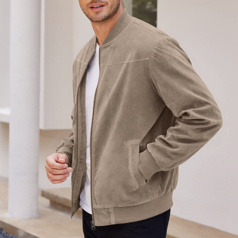 Panelled Zip-Up Men's Jacket with Functional Pockets | Versatile Outerwear for Cool Weather 3