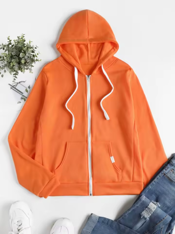 Julia | Winter Zip-Up Hoodie — Cozy, Warm Fleece-Lined Comfort for Cold Days