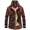 Plaid Men's Winter Jacket with Plush Lining | Stylish Outerwear for Cold Weather 0