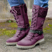 Brooklyn | Lace-Up Winter Boots with Cozy Knit Cuff
