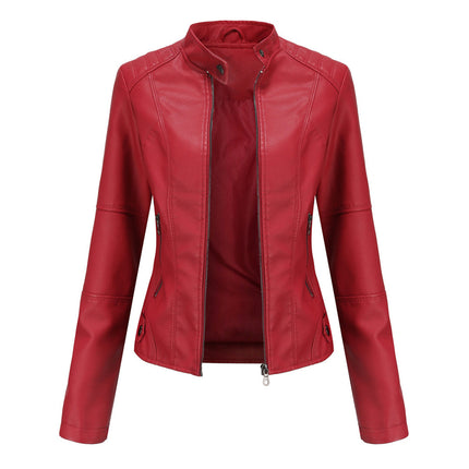 Ella | Elegant Slim-Fit Biker Jacket for a Sleek, Edgy Look