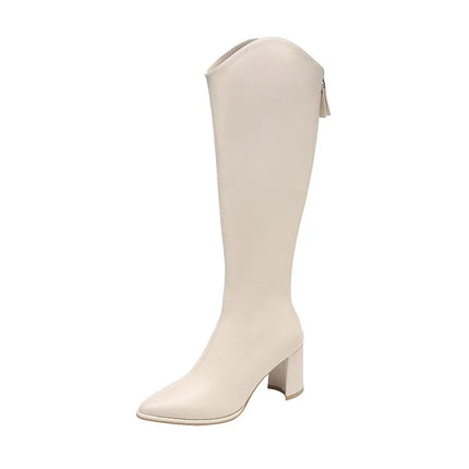 Claire | Knee-High Heel Boots – Sleek, Statement-Making Style