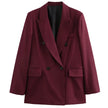 Hailey | Double-Breasted Blazer Suit — Sleek, Tailored Power Suit for Work and Beyond