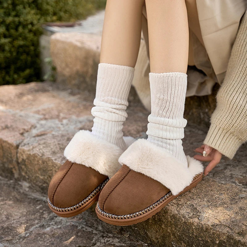Alyssa | Cozy Winter Fuzzy Slippers – Plush, Warm & Snug Indoor Comfort