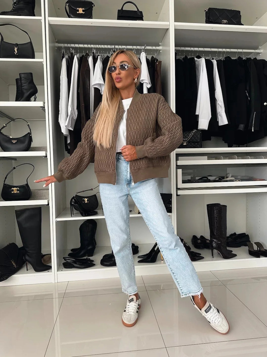 Elizabeth | Quilted Chic Bomber Jacket