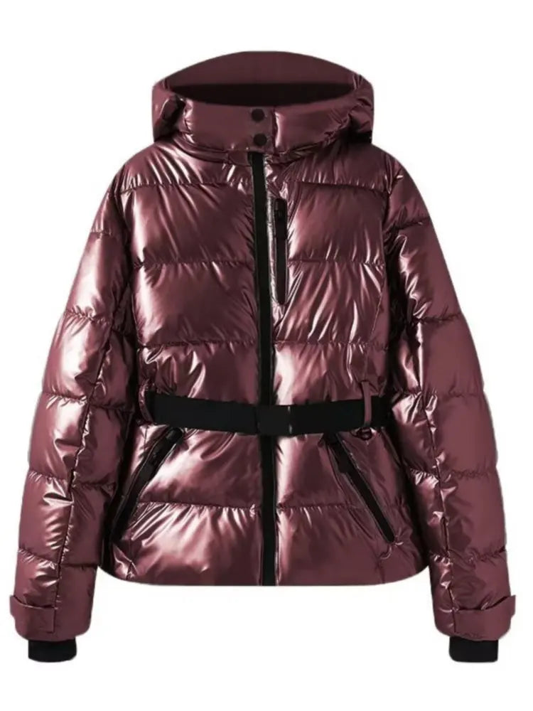 Alice | Belted Winter Puffer Jacket - Sleek, Tailored Fit