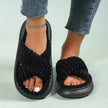Dakota | Plush Cross-Band Slide Slippers - Ultra-Soft Comfort for Everyday Wear