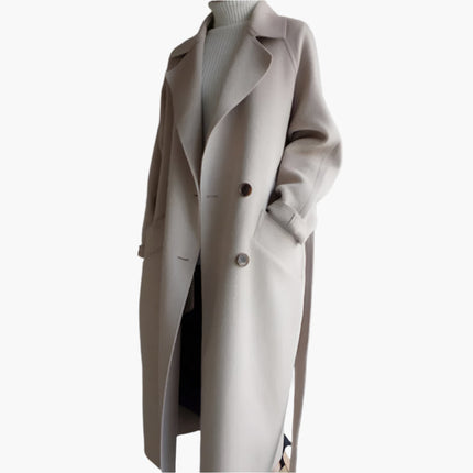 Emily | Classic Lapel-Front Winter Coat: Timeless Style & Warmth
