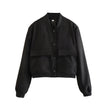 Clara | Casual Bomber Jacket with Front Pockets - Modern Everyday Style