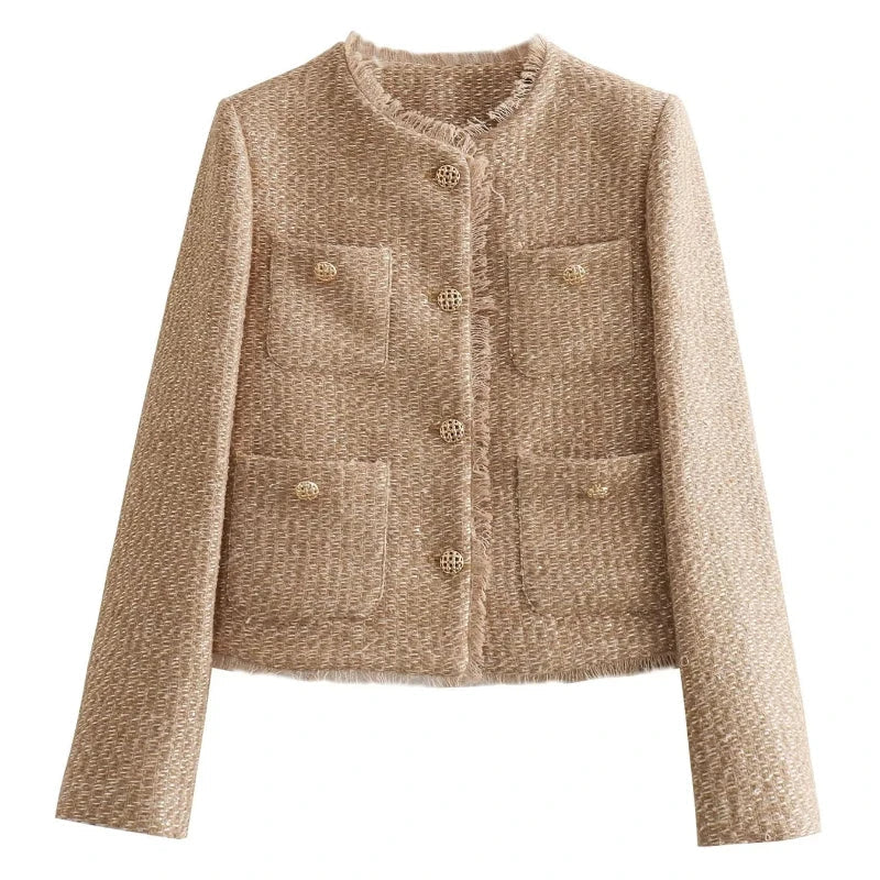 Emily | Tweed Button-Down Jacket - Timeless, Tailored Style
