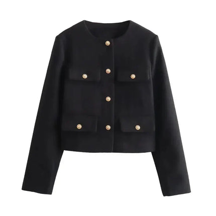 Gabriella | Cropped Blazer Jacket - Sleek, Tailored Fit for Effortless Style