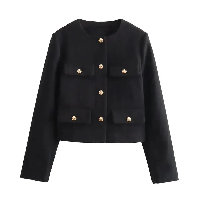 Gabriella | Cropped Blazer Jacket - Sleek, Tailored Fit for Effortless Style