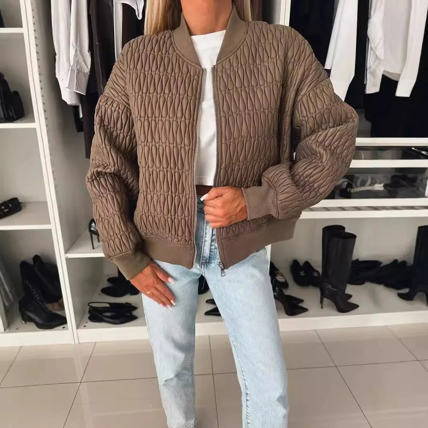 Elizabeth | Quilted Chic Bomber Jacket