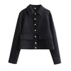 Isabel | Chic Button-Front Short Jacket - Sleek & Modern