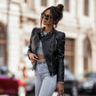 Jennifer | Casual Biker Zip-Up Jacket