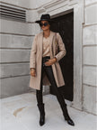 Alexis | Chic Double-Breasted Long Coat – Trendy, Modern Outerwear