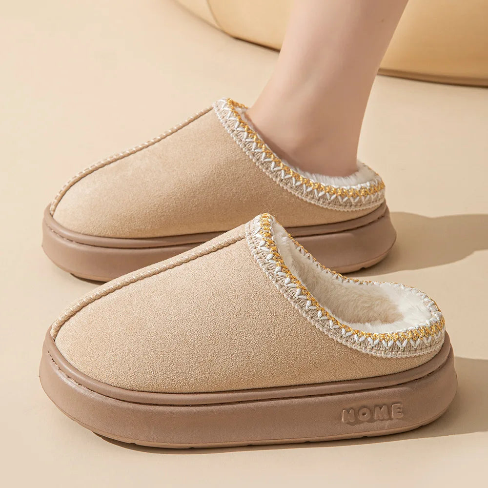 Caroline | Plush Fur Slip-On Slippers - Ultra-Soft, Cozy Comfort