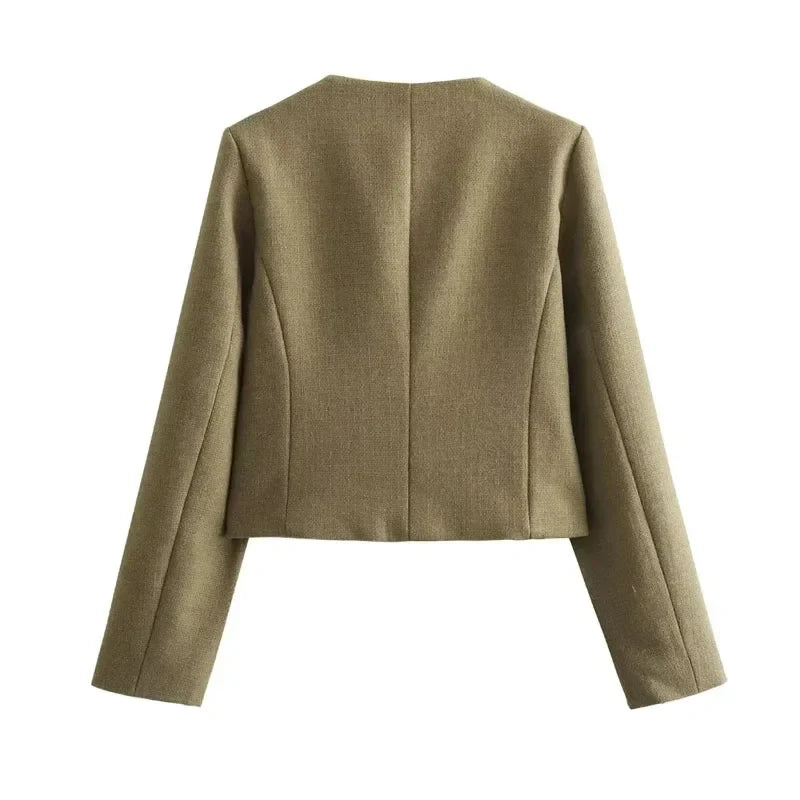 Gabriella | Cropped Blazer Jacket - Sleek, Tailored Fit for Effortless Style