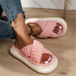Dakota | Plush Cross-Band Slide Slippers - Ultra-Soft Comfort for Everyday Wear