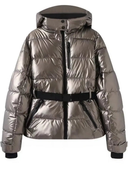 Alice | Belted Winter Puffer Jacket - Sleek, Tailored Fit