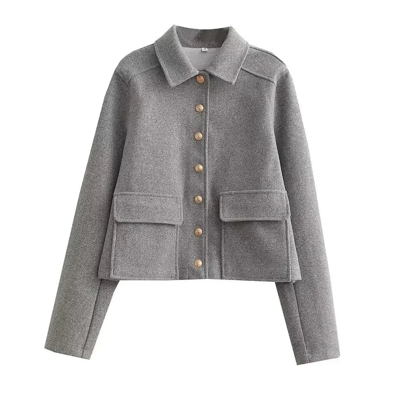 Fiona | Button-Front Casual Jacket with Handy Pockets