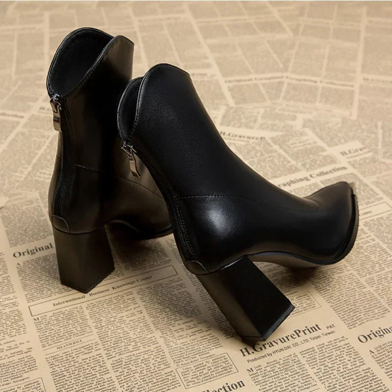 Eleanor | Sophisticated Spring Pointed-Heel Ankle Boots