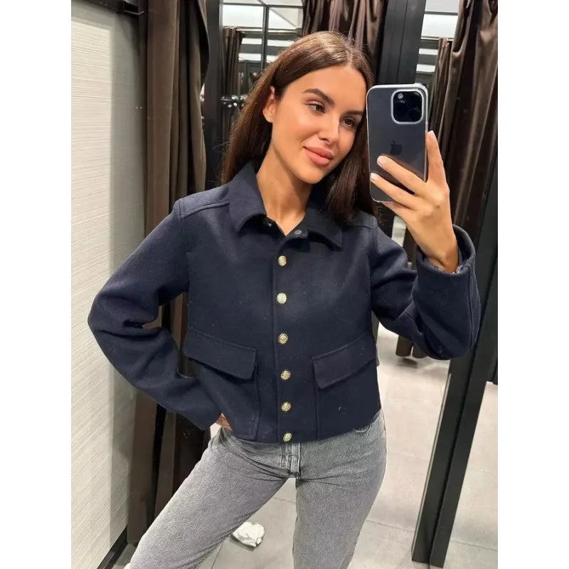 Fiona | Button-Front Casual Jacket with Handy Pockets