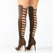 Bella | Cutout Over-the-Knee High Heel Boots – Sleek, Eye-Catching Knee-High Stilettos