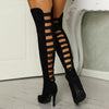 Bella | Cutout Over-the-Knee High Heel Boots – Sleek, Eye-Catching Knee-High Stilettos