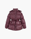 Chloe | Winter Shimmer Drawstring Puffer Jacket