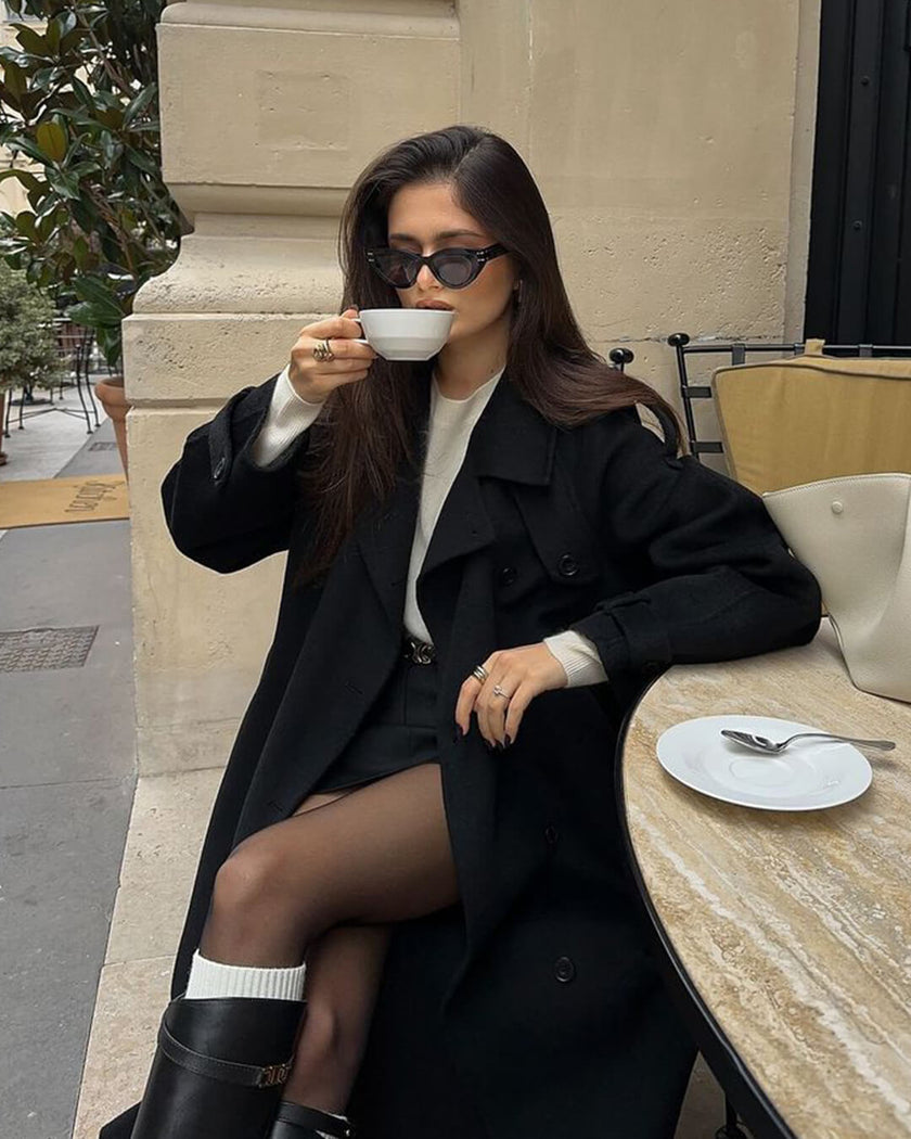 Clara | Luxe Winter Long Trench Coat — Timeless Style & Cozy Warmth