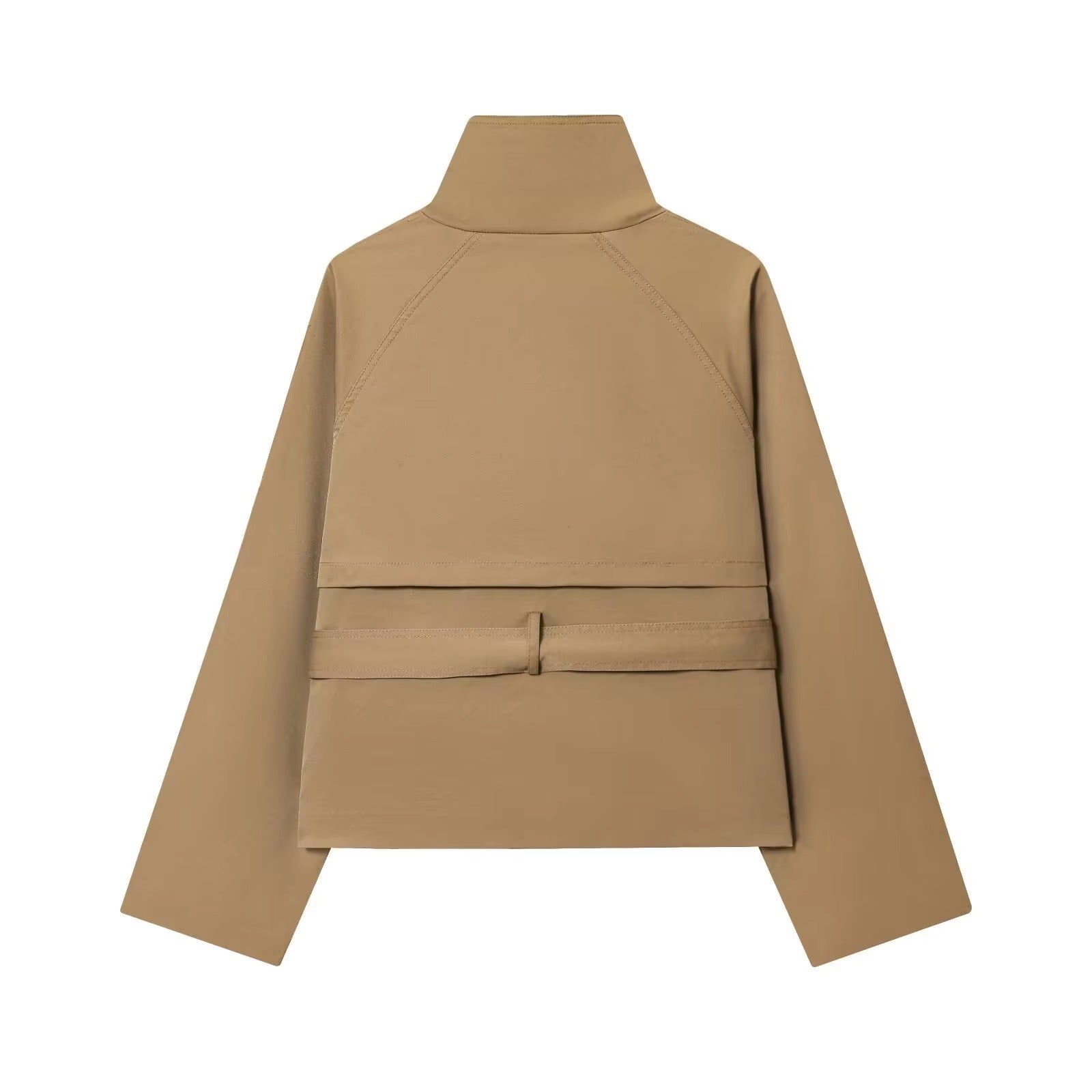 Addison | Winter Belted Cropped Trench Coat - Timeless Cold-Weather Style