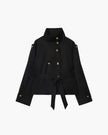 Addison | Winter Belted Cropped Trench Coat - Timeless Cold-Weather Style