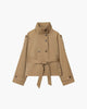 Addison | Winter Belted Cropped Trench Coat - Timeless Cold-Weather Style