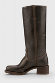 Ella | Leather Knee-High Boots with Heels – Sleek, Timeless Style