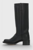 Ella | Leather Knee-High Boots with Heels – Sleek, Timeless Style