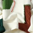 Stylish Cable Knit Sweater for Men with Textured Patchwork Design | Versatile Layering for Comfort 3