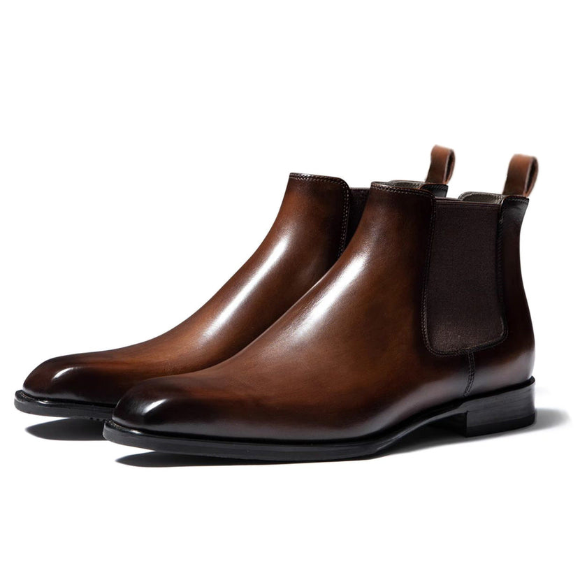 Stylish Chelsea Boots Men | Elastic Side Panels & Almond Toe | Comfortable Slip-On Design for Everyday Wear 3