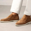 Stylish Men's Loafers | Brown Slip-On Shoes with Textured Upper | Versatile Footwear for Everyday Comfort 0