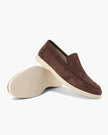 Stylish Men's Suede Loafers with Textured Upper & Contrast Sole | Versatile Slip-On Shoes for Everyday Comfort 11