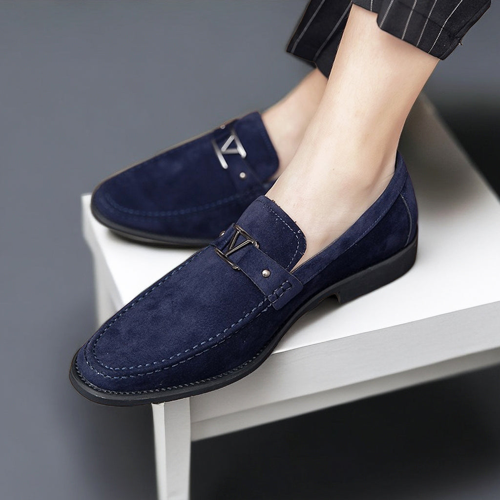 Stylish Slip-On Loafers for Men with Patterned Upper & Buckle Detail | Comfortable Footwear for Everyday Wear 4
