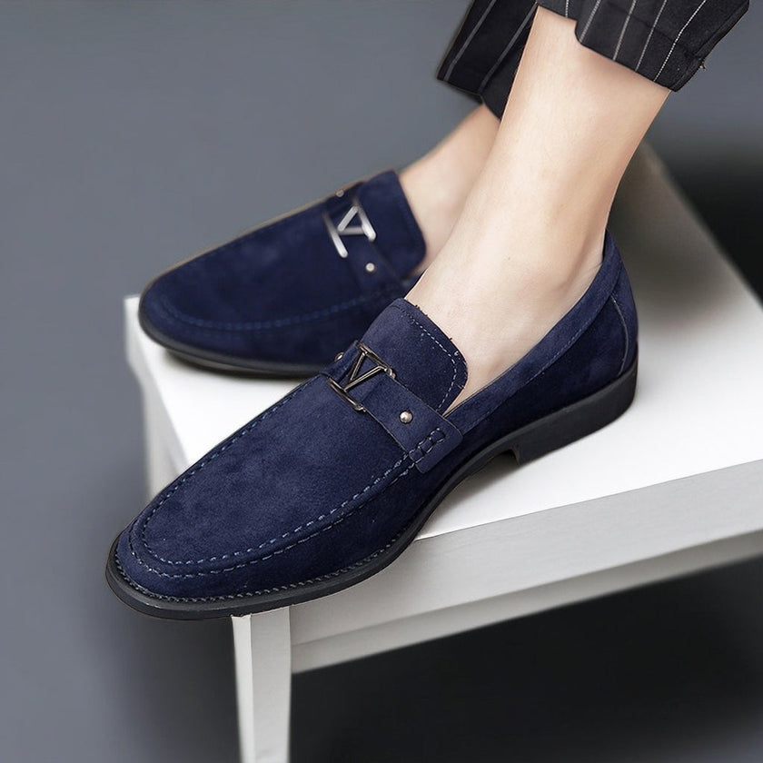 Stylish Slip-On Loafers for Men with Patterned Upper & Buckle Detail | Comfortable Footwear for Everyday Wear 4