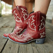 Daisy | Western Embroidered Cowboy Boots - Floral Embroidery & Classic Western Style
