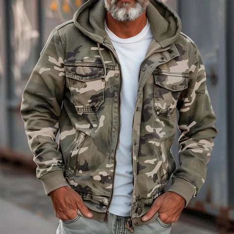 Urban Explorer | Hooded Jacket with Functional Pockets | Military-Inspired Design for Cold Weather Comfort 1