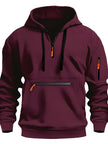 Urban Style | Men's Hoodie Sweater with Zippers & Adjustable Hood | Versatile Pullover for Modern Looks 1