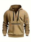 Urban Style | Men's Hoodie Sweater with Zippers & Adjustable Hood | Versatile Pullover for Modern Looks 3