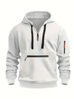 Urban Style | Men's Hoodie Sweater with Zippers & Adjustable Hood | Versatile Pullover for Modern Looks 6